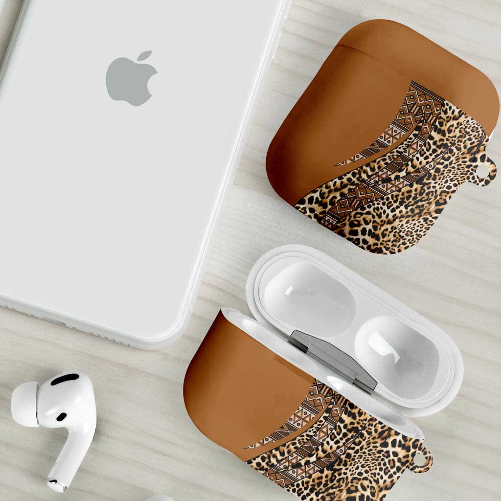 Africa Leopard Mix Native Tribal Pattern AirPods Case