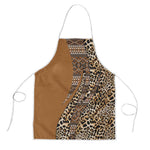 Africa Leopard Mix Native Tribal Pattern Apron