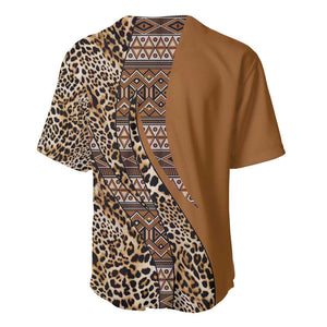 Afro Leopard Mix Native Tribal Pattern Baseball Jersey