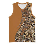 Afro Leopard Mix Native Tribal Pattern Basketball Jersey LT9
