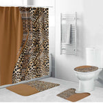 Africa Leopard Mix Native Tribal Pattern Bathroom Set