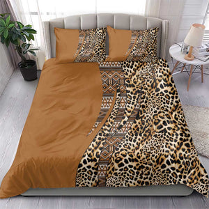 Afro Leopard Mix Native Tribal Pattern Bedding Set