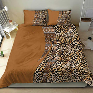 Afro Leopard Mix Native Tribal Pattern Bedding Set