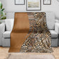 Afro Leopard Mix Native Tribal Pattern Blanket