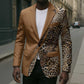 Africa Leopard Mix Native Tribal Pattern Blazer