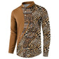 Africa Leopard Mix Native Tribal Pattern Button Sweatshirt