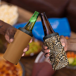 Afro Leopard Mix Native Tribal Pattern 4 in 1 Can Cooler Tumbler