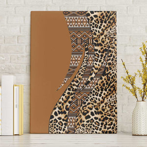 Afro Leopard Mix Native Tribal Pattern Canvas Wall Art