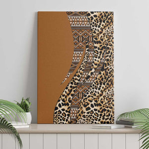 Afro Leopard Mix Native Tribal Pattern Canvas Wall Art