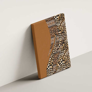 Afro Leopard Mix Native Tribal Pattern Canvas Wall Art