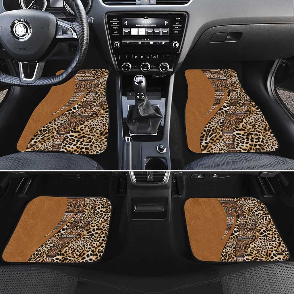 Afro Leopard Mix Native Tribal Pattern Car Mats