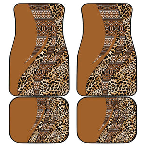 Afro Leopard Mix Native Tribal Pattern Car Mats