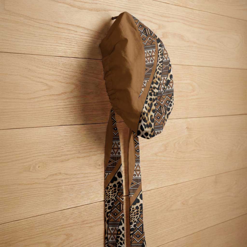 Africa Leopard Mix Native Tribal Pattern Easy Headwrap