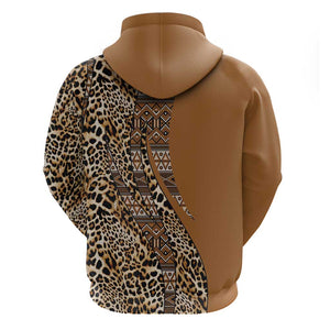 Afro Leopard Mix Native Tribal Pattern Hoodie