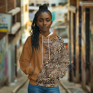 Afro Leopard Mix Native Tribal Pattern Hoodie