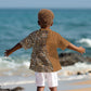 Afro Leopard Mix Native Tribal Pattern Kid Hawaiian Shirt