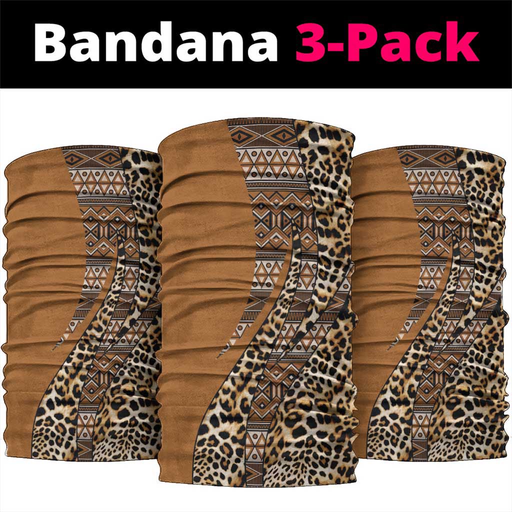 Afro Leopard Mix Native Tribal Pattern Neck Gaiter LT9