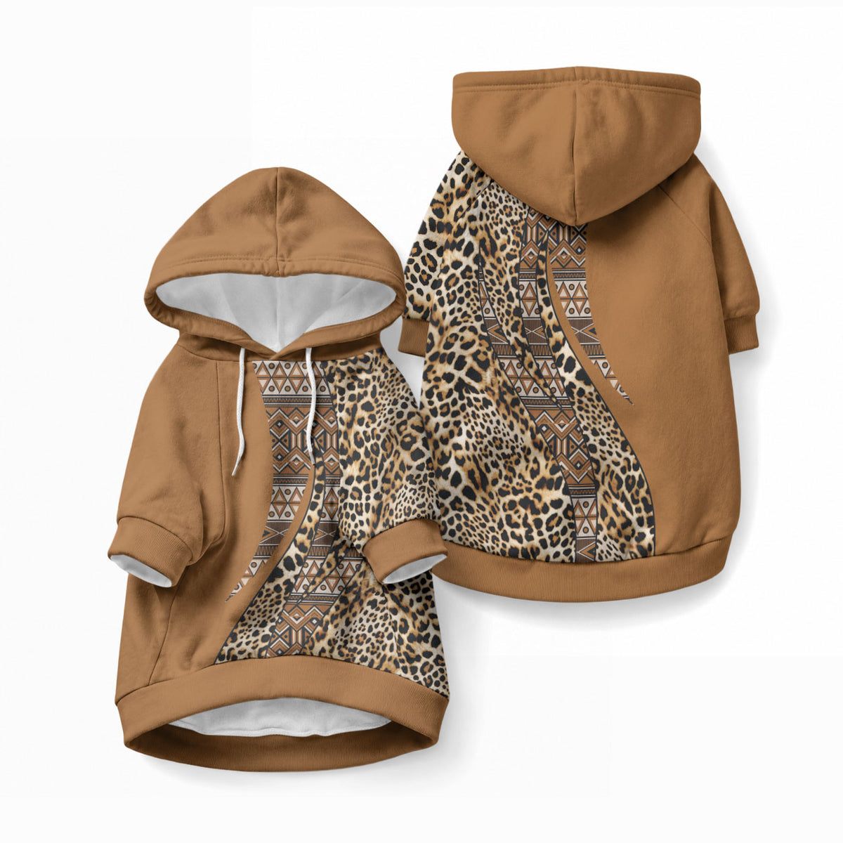 Africa Leopard Mix Native Tribal Pattern Pet Hoodie