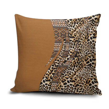 Africa Leopard Mix Native Tribal Pattern Pillow Cover