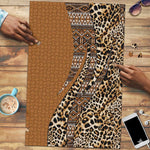 Africa Leopard Mix Native Tribal Pattern Puzzle