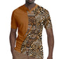 Afro Leopard Mix Native Tribal Pattern Rugby Jersey