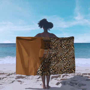 Afro Leopard Mix Native Tribal Pattern Sarong