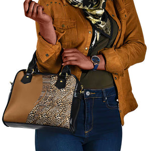 Afro Leopard Mix Native Tribal Pattern Shoulder Handbag