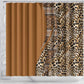 Afro Leopard Mix Native Tribal Pattern Shower Curtain