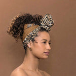 Africa Leopard Mix Native Tribal Pattern Simple Headwrap