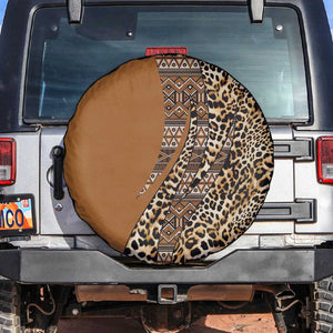 Afro Leopard Mix Native Tribal Pattern Spare Tire Cover