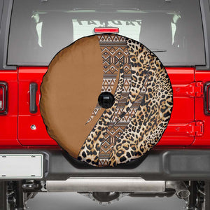 Afro Leopard Mix Native Tribal Pattern Spare Tire Cover