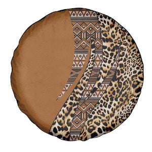 Afro Leopard Mix Native Tribal Pattern Spare Tire Cover