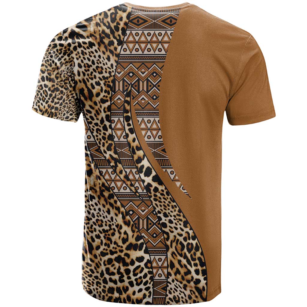 Afro Leopard Mix Native Tribal Pattern T shirt