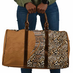 Africa Leopard Mix Native Tribal Pattern Travel Bag