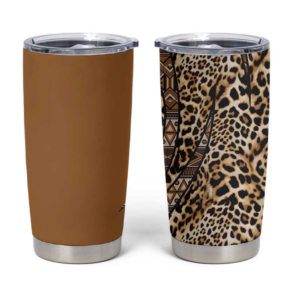 Afro Leopard Mix Native Tribal Pattern Tumbler Cup