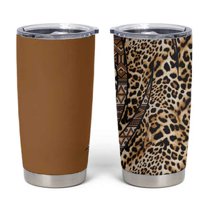 Afro Leopard Mix Native Tribal Pattern Tumbler Cup