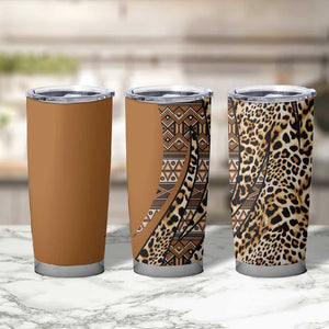 Afro Leopard Mix Native Tribal Pattern Tumbler Cup