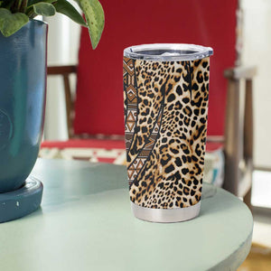 Afro Leopard Mix Native Tribal Pattern Tumbler Cup