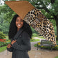 Africa Leopard Mix Native Tribal Pattern Umbrella