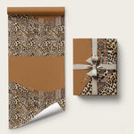 Africa Leopard Mix Native Tribal Pattern Wrapping Paper - African Pride