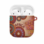 Africa Tribal Traditional Pattern AirPods Case Beige Motif