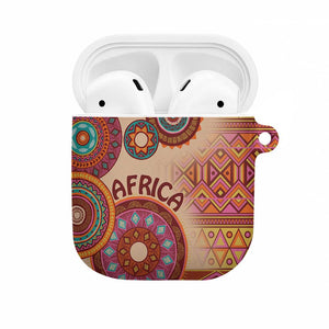 Africa Tribal Traditional Pattern AirPods Case Beige Motif
