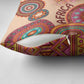 Africa Tribal Traditional Pattern Pillow Cover Beige Motif