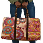 Africa Tribal Traditional Pattern Travel Bag Beige Motif