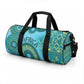 Africa Tribal Traditional Pattern Duffle Bag Blue Motif