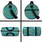 Africa Tribal Traditional Pattern Duffle Bag Blue Motif