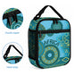 Africa Tribal Traditional Pattern Lunch Bag Blue Motif