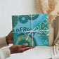 Africa Tribal Traditional Pattern Wrapping Paper Blue Motif - African Pride