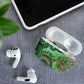 Africa Tribal Traditional Pattern AirPods Case Green Motif