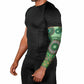Africa Tribal Traditional Pattern Arm Sleeves Green Motif